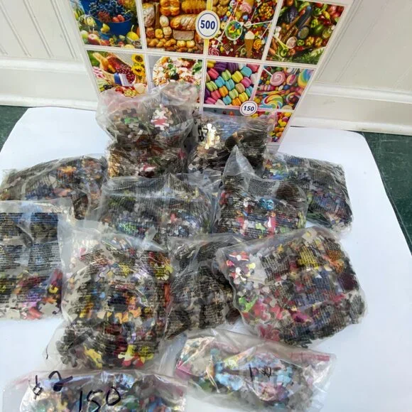 12 Puzzles Set in one Box Jigsaw Puzzle Food Fruit Candy Veggie puzzles - Picture 6 of 8